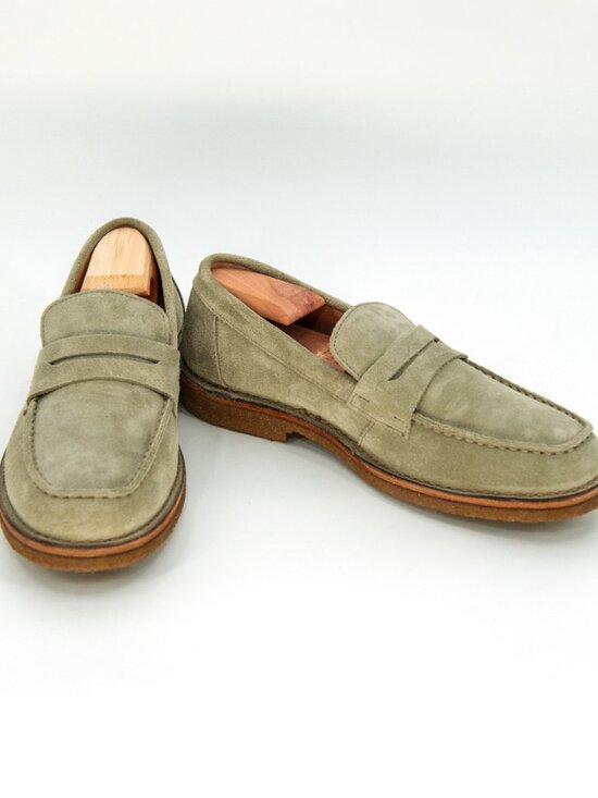 Astorflex Mokaflex Suede Loafers | Antilope Grey | Men\'s 42 EU (9 US)